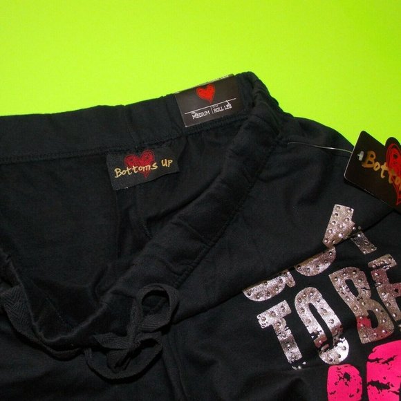 NWT Bottoms Up "GOT TO BE SPOILED" warm fleece Sweatpants, S,M,L,XL - Picture 4 of 5
